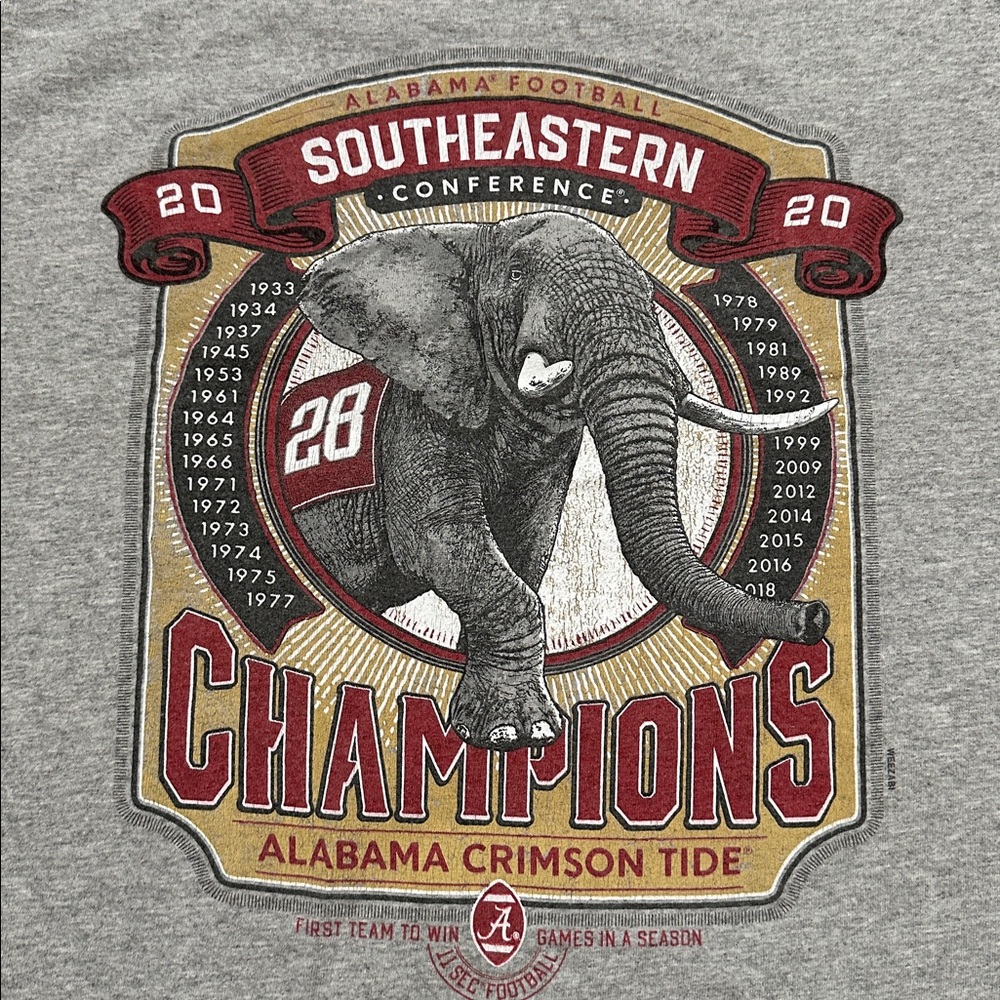 Alabama Crimson Tide SEC Champions 2020 T-shirt